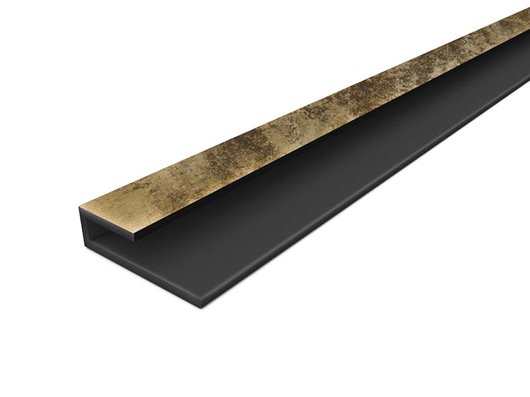 PVC Edge Profile 1220mm x2 Bermuda Bronze