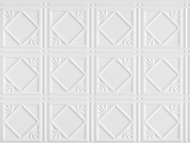 3D PVC Splashback Panels Artnouvo - White