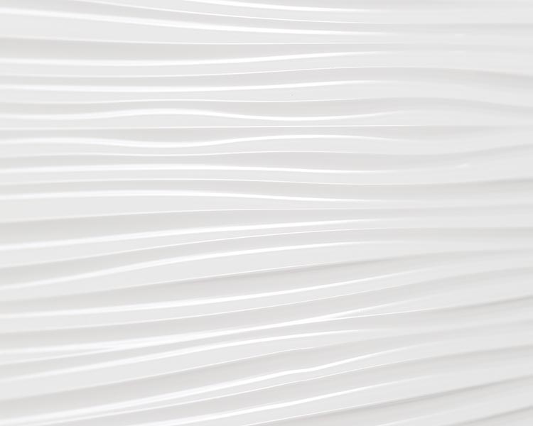 3D PVC Splashback Panels Wilderness - White