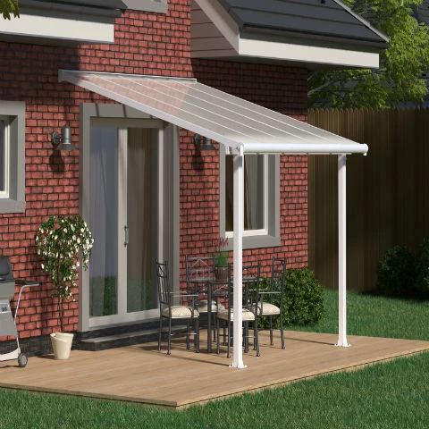 Palram - Canopia  | Olympia  Patio Cover / Veranda  (all sizes)  in White/ Clear