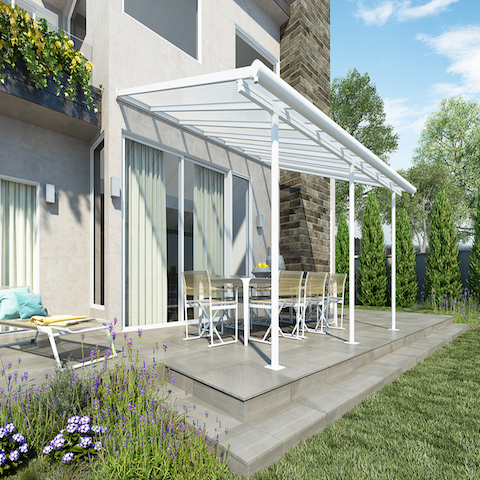 Palram - Canopia | Sierra Patio Cover / Veranda in White or Grey