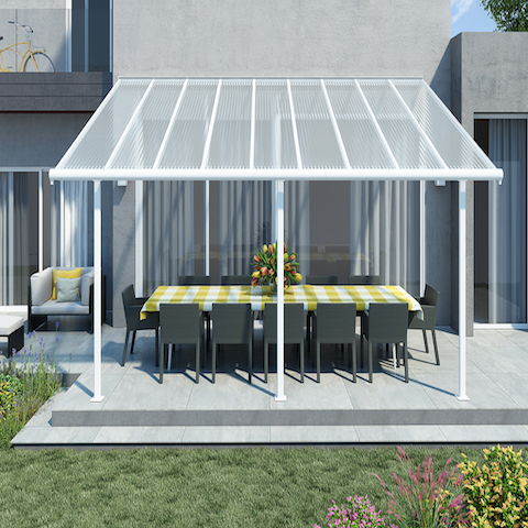 Palram - Canopia | Sierra Patio Cover / Veranda in White or Grey