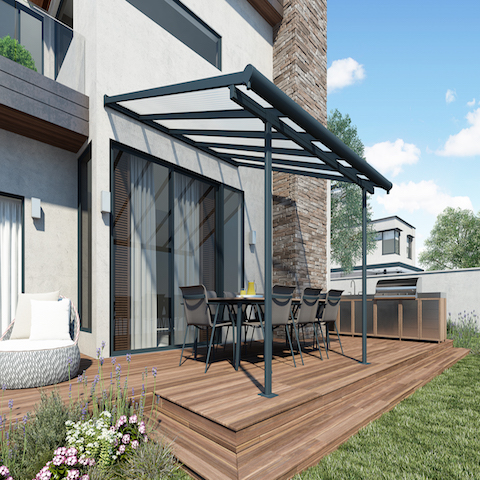 Palram - Canopia | Sierra Patio Cover / Veranda in White or Grey