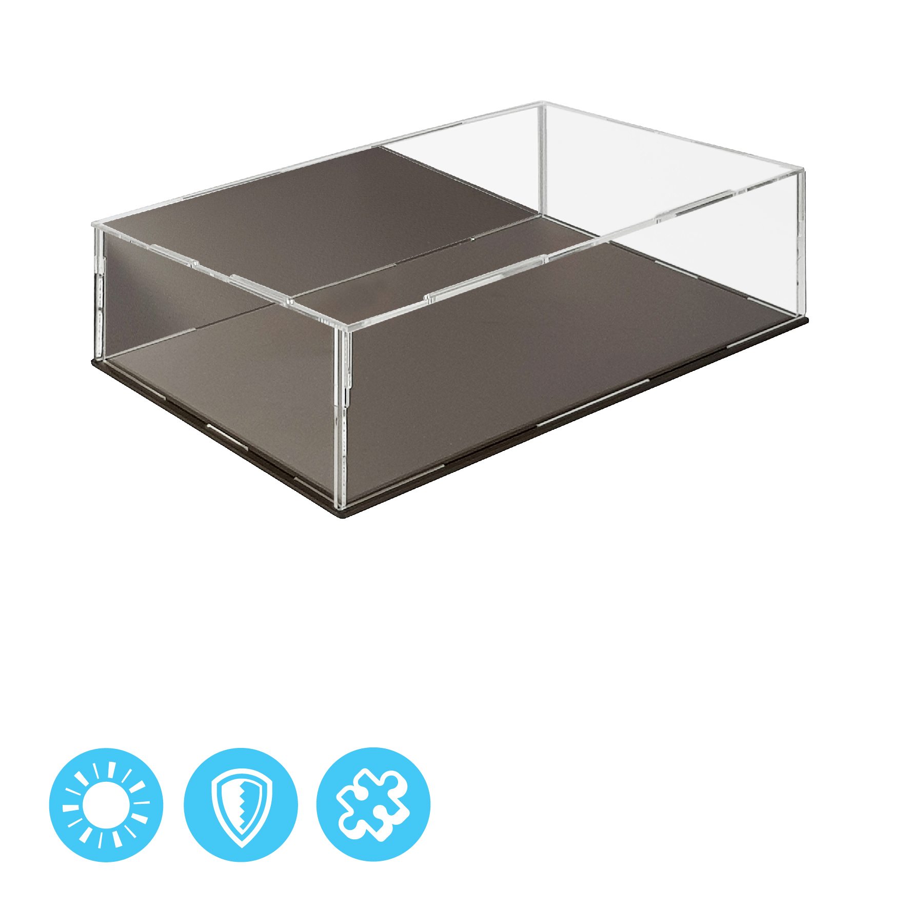 Display Cases (350 x 250 x 150mm) Mirrored image