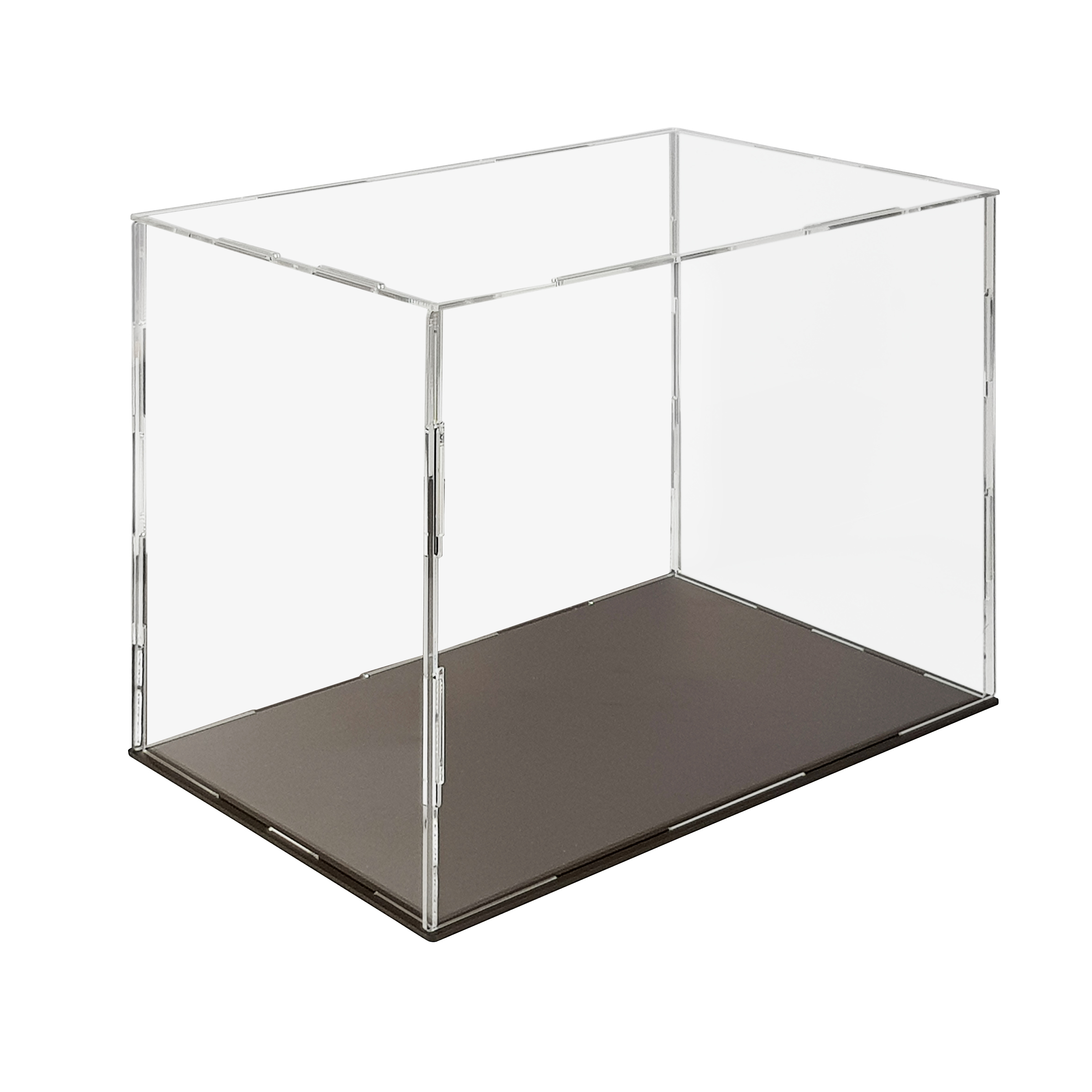 Display Cases With Clear Rear Panel