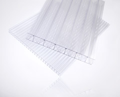 Clear Twin Wall Polycarbonate Roof Sheets - Clearance image