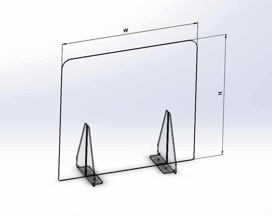 5mm screen extension infill panel - 700mm high