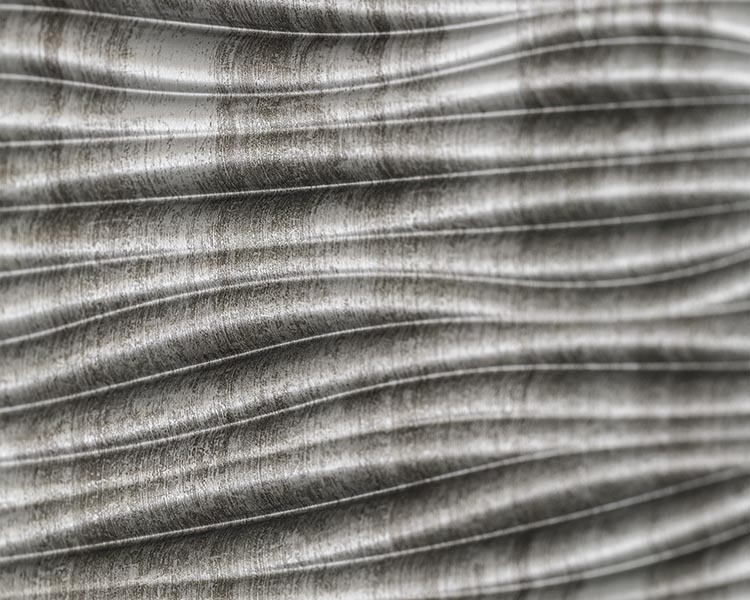 3D PVC Splashback Panels Wilderness - Crosshatch Silver