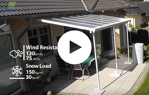 Watch our Palram - Canopia | Sierra Patio Cover / Veranda in White or Grey video