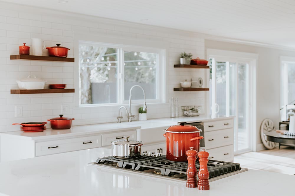 tiled kitchen