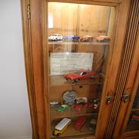 Cabinet doors glazed with acrylic